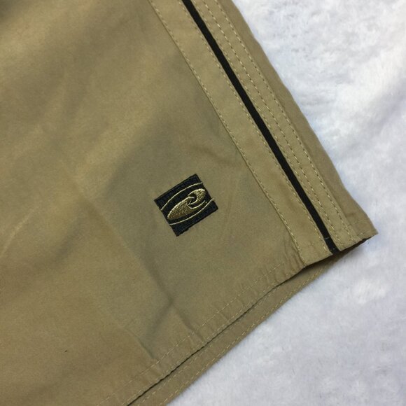 New! Hawaiian Performance Surf Wear Swim Shorts XL Brown Tan Elastic Waist - Picture 15 of 15